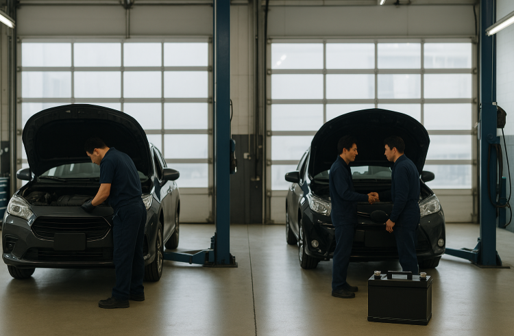 ディーラーでの交換費用と比較